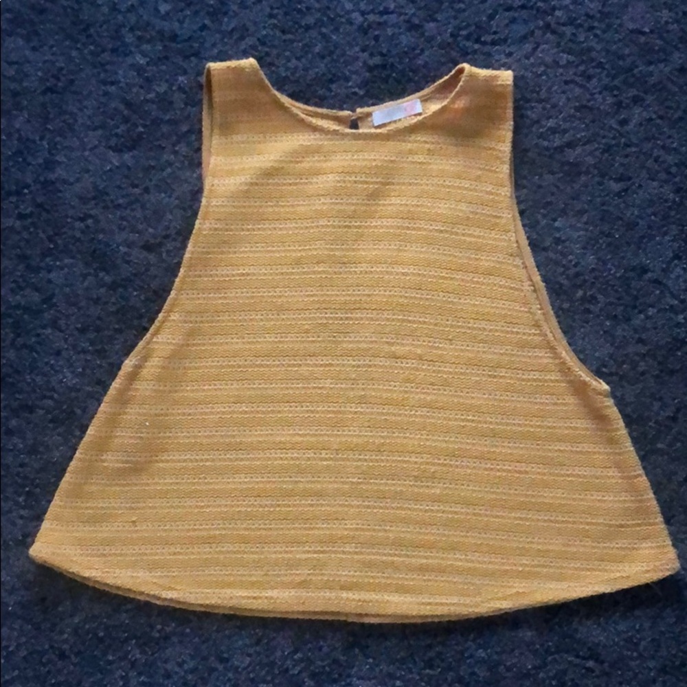 🌞GB JR’s Sunny Textured Knit Sweater Tank 🌞